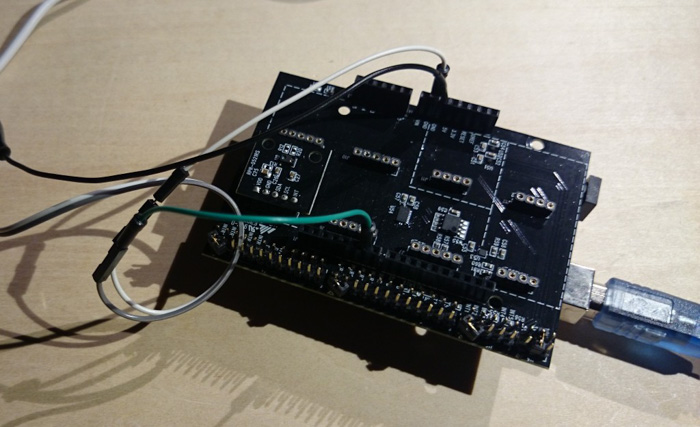 RPR-0521RS proximity sensor added to the sensor shield and Arduino.jpg