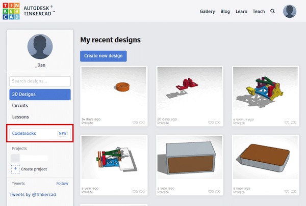 Tinkercad Codeblocks代码块简介