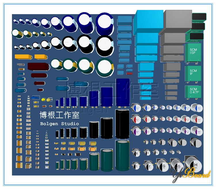 常见元件PCB封装库 - PCB封装整体概览 - [2]电容.jpg